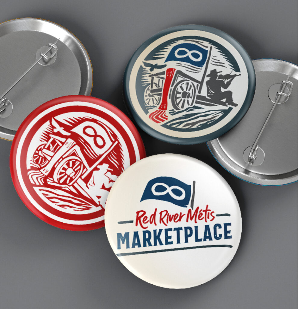 Red River Métis Marketplace buttons.