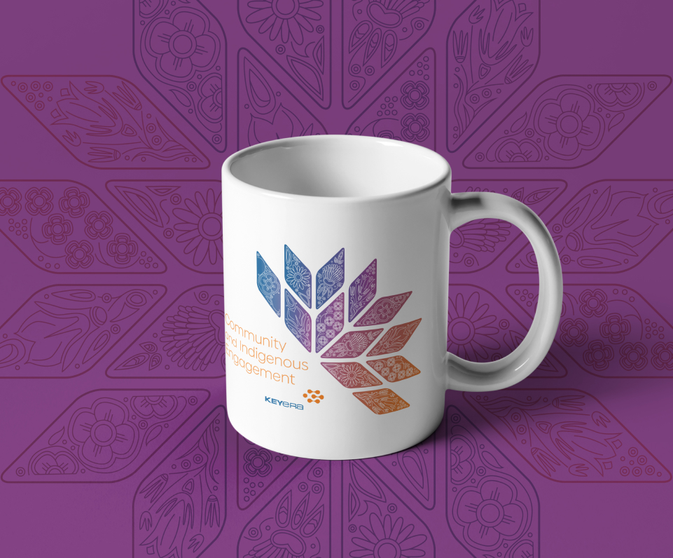 Keyera Community and Indigenous Engagement logo mug