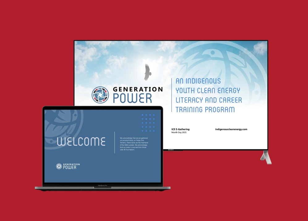 Indigenous Clean Energy website design.