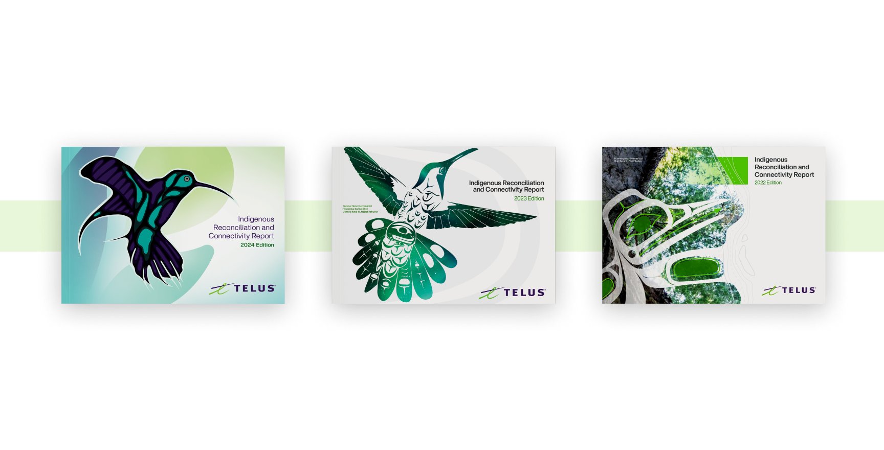 TELUS Indigenous Reconciliation Connectivity Report mockup.