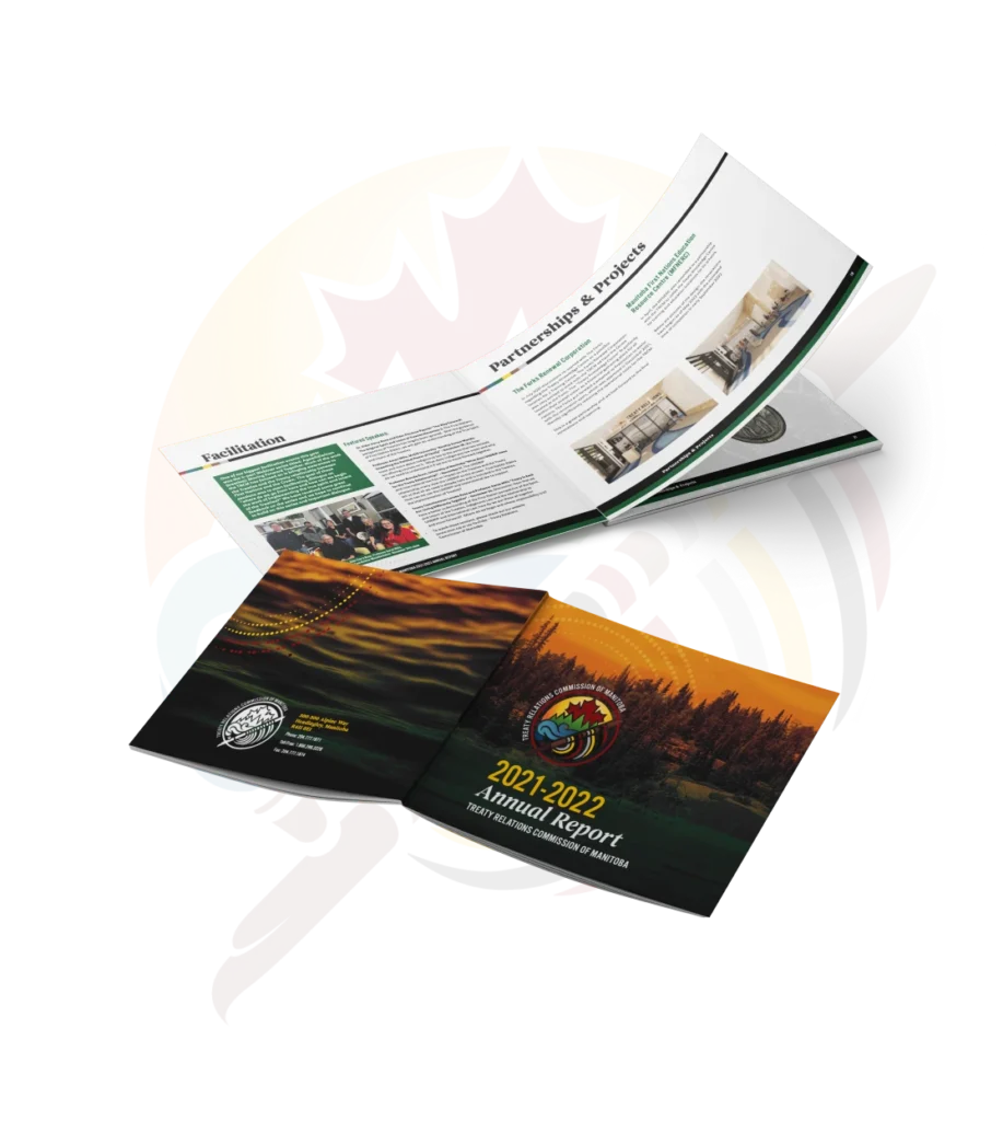 Treaty Relations Commission of Manitoba annual report pages