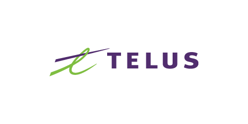 Telus logo.